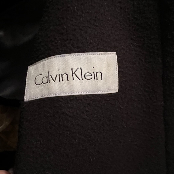 Calvin Klein Button Down Coat size 18 polyester lining - Picture 6 of 7